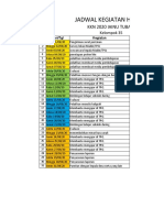 Jadwal Harian KKN Kel. 35 Iainu Tuban