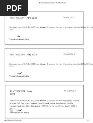 Rent Receipt Generator Online - House Rent Receipt