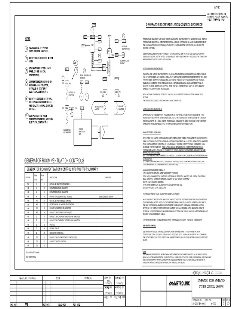 Generator Room Ventilation Control System | PDF | Security Alarm ...