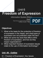 Unit 06 Freedom of Expression 2023 - 05 - 19