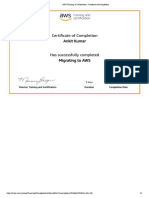 AWS Training & Certification - Certificate of Completion