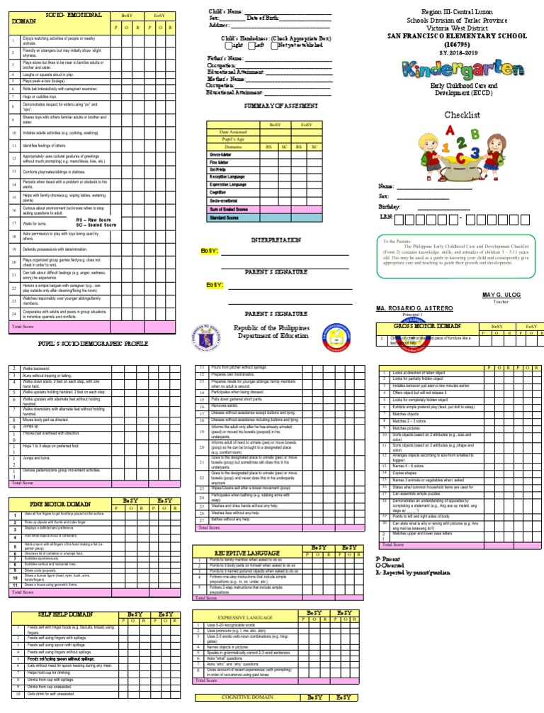 Eccd checklist pdf urination word