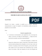 Exame de Acesso - ORDEM DOS ADVOGADOS DE MOÇAMBIQUE - 2012