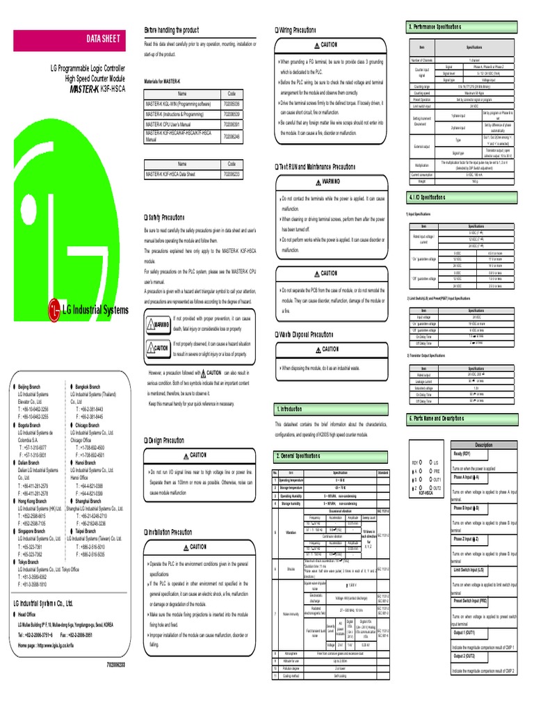 k3fHSCA Sheet | PDF | Programmable Logic Controller | Computer Program