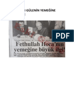 Fethullah Güleni̇n Yemeği̇ne Büyük İlgi̇