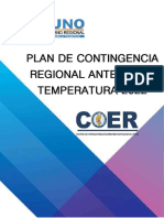 Plan de Contingencia Regional Ante Bajas Temperaturas 2022