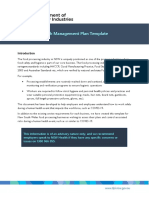 Workplace Health Management Plan Template