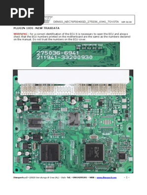 DENSO ECU Connection Guide for Toyota | PDF | Electrical Connector