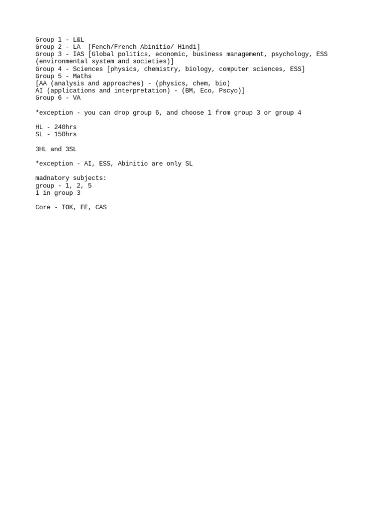 IB DP Notes | PDF
