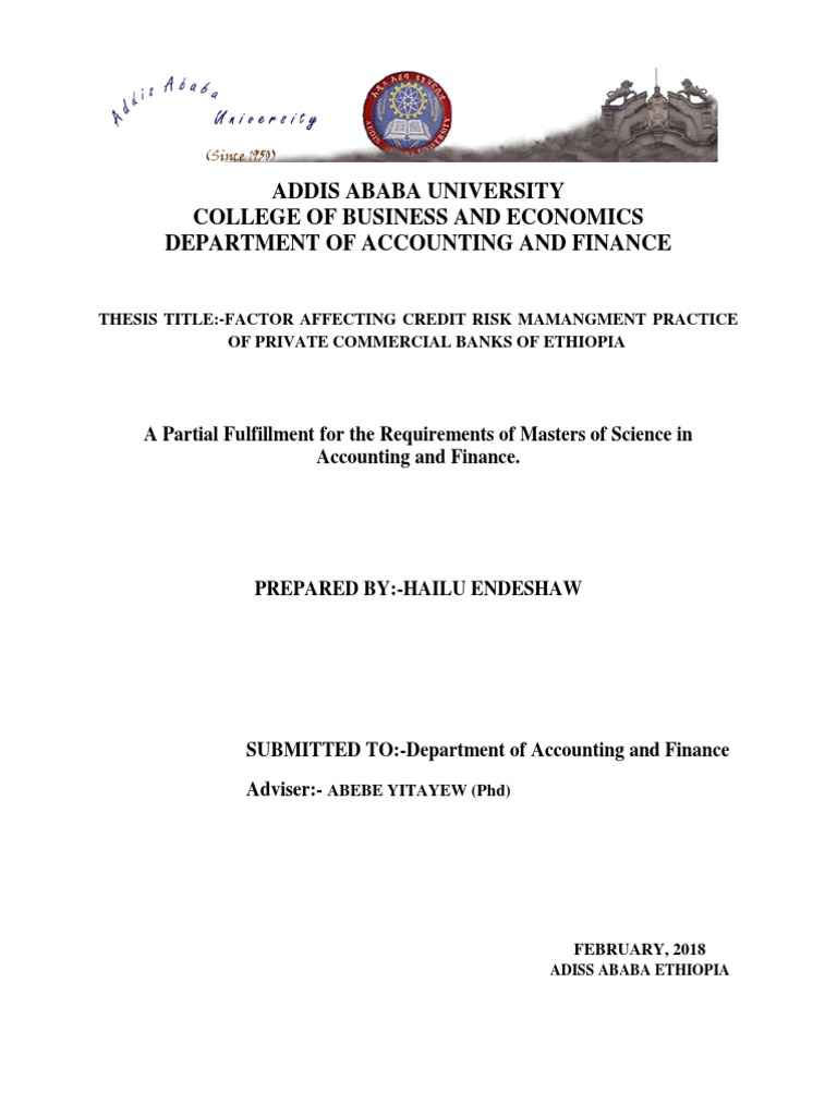 Thesis Pdf Loans Debt