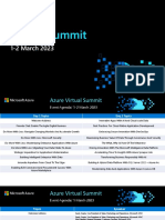 Azure Virtual Summit 2023 Agenda