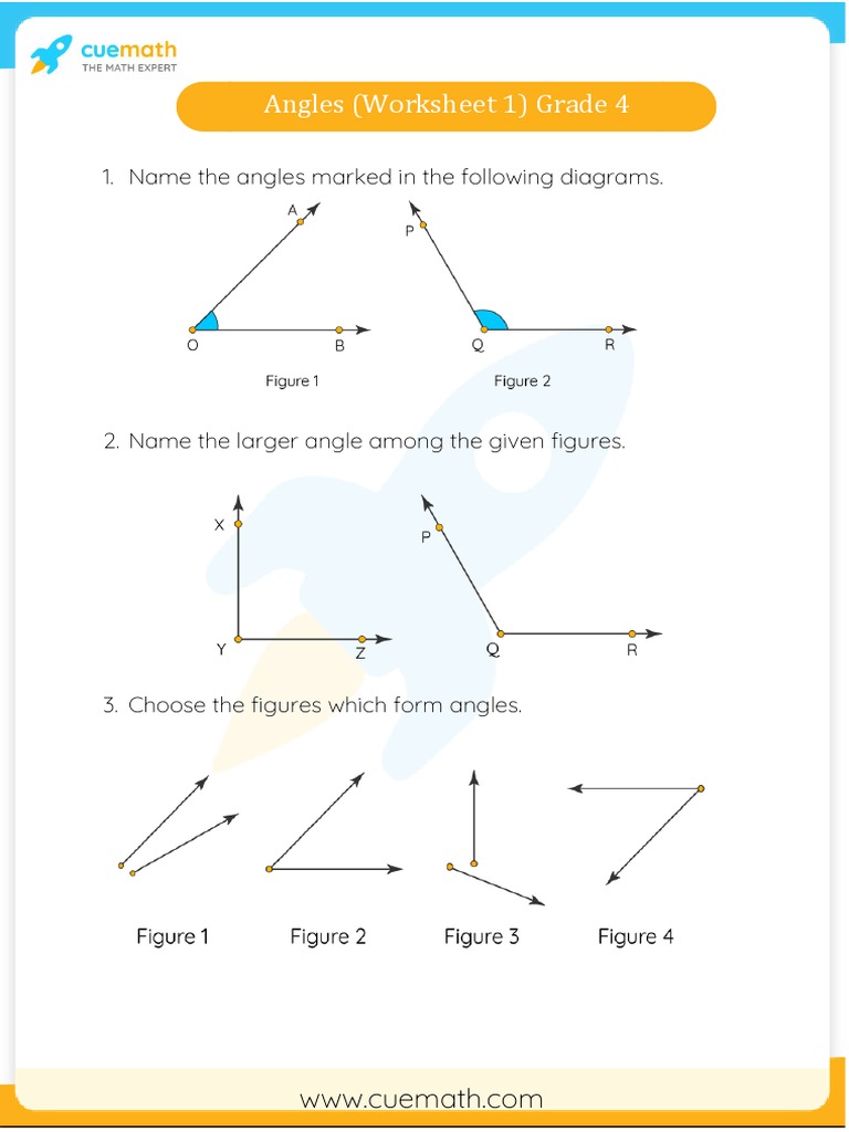 Angles Worksheet Grade 4 Pdf