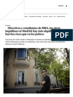 Directivos y Estudiantes de MBA, Los Otros Inquilinos en Madrid - Hay Más Alquiler en Los Barrios Ricos Que en Los Pobres - M