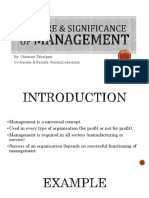 Chapter1 Naturesignificanceofmanagement 180410111257