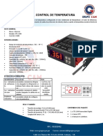 Ficha Tecnica Termostato Digital, Control de Temperatura STC 1000 Inc