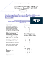 Elementary Statistics A Step by Step Approach 9th Edition by Bluman ISBN Solution Manual