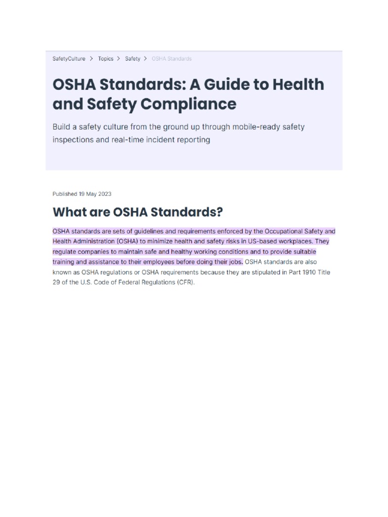 Osha Guide Pdf – Osha Manual Pdf – THXW