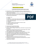 Export Procedure Sea Freight