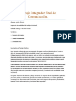 Trabajo Integrador Final de Comunicación