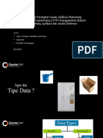 OOP 2 Prakerja Input Output Variabel Type Data Kondisi