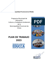 Plan de Trabajo Educca - Chota