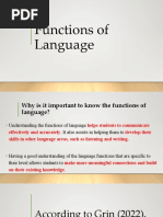 Functions of Language