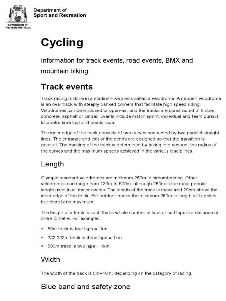 Australia Cycling | PDF | Cycle Sport | Land Transport