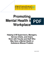 Promoting MH in The Workplace