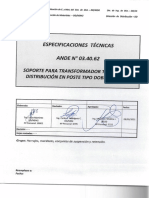 EE - TT. 03.40.62 - Soporte para Transformador Trifasico de Distribucion en Poste 12 - 800