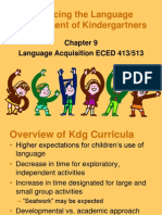 Language Development of Kindergartners Chapter 9