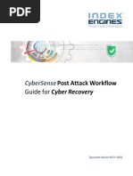 CyberSense Cyber Recovery Post Attack Workflow