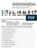 Les Pronoms Personnels CE1 PDF