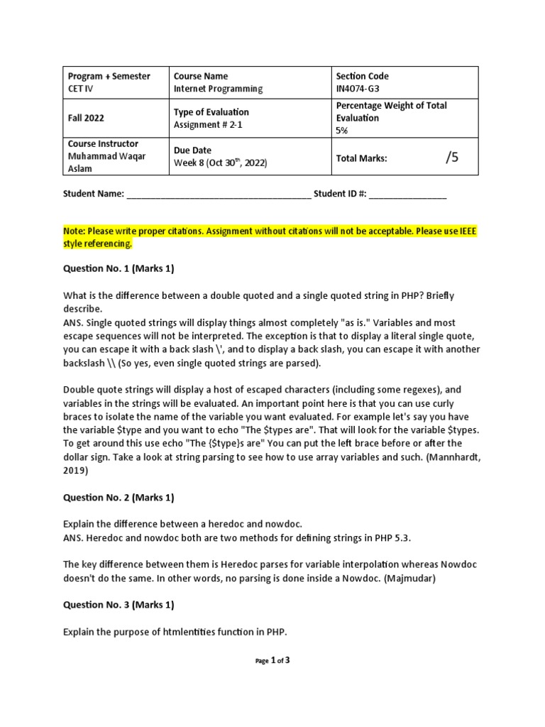 Assignment2 1 pdf php string computer science 