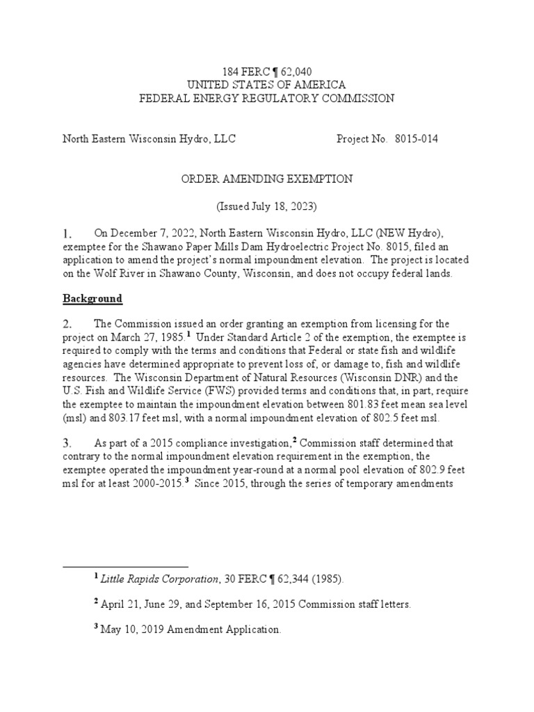 ferc-decision-on-shawano-dam-download-free-pdf-national