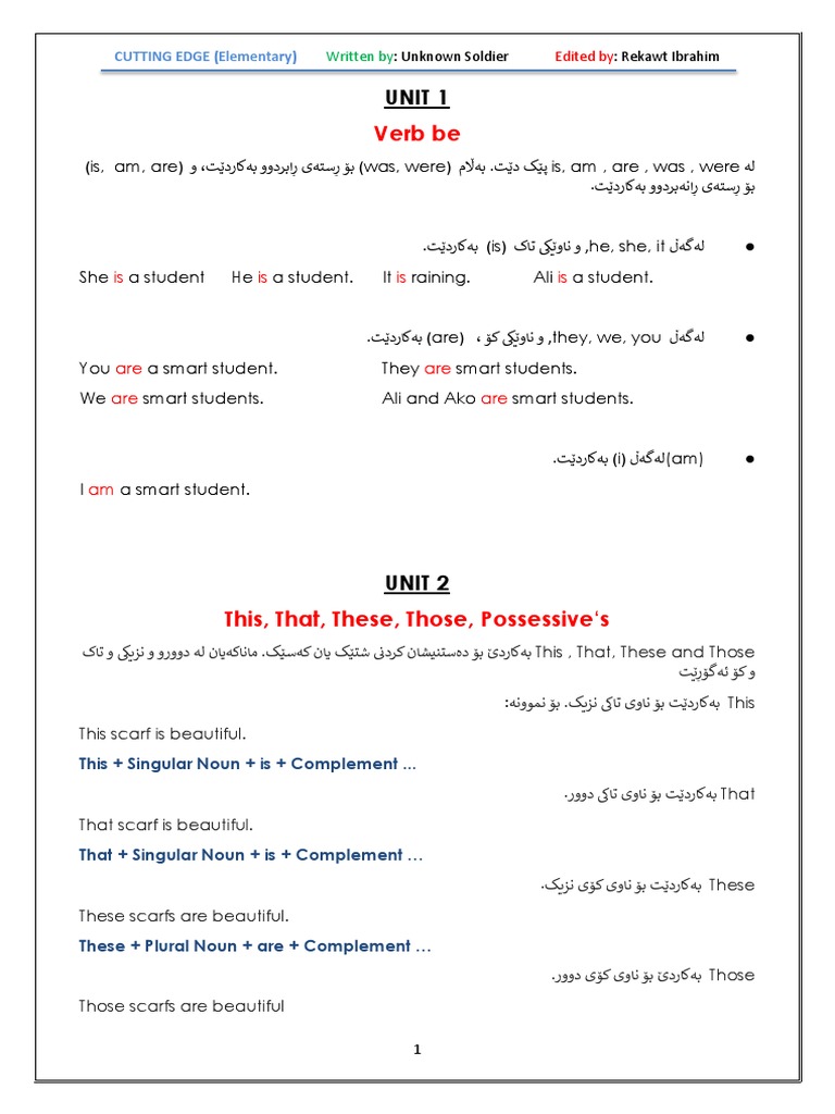 Cutting Edge Elementary Grammer Pdf