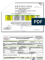 Certificado de Entrenamiento de Campo-Danilo Llontop Reyes