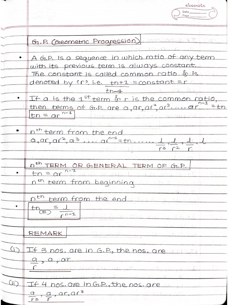 G.P. Notes | PDF
