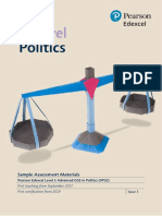 A Level Politics Sample Assessment Materials