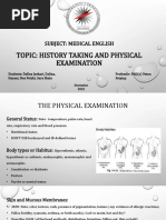 Seminar - History Taking & Physical Examination