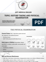 Seminar - History Taking & Physical Examination