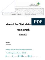 Clinical Governance Framework Manual