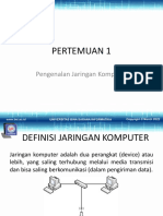 Pertemuan 1: Pengenalan Jaringan Komputer