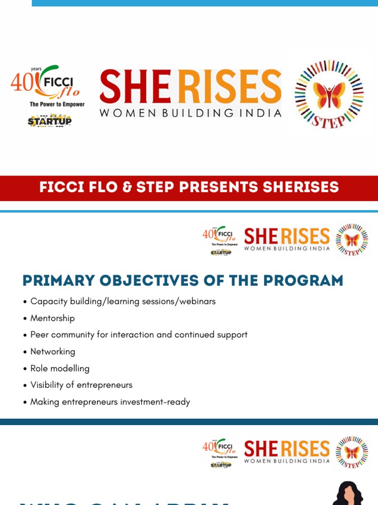 FICCI Flo's SHERISES Program Overview | PDF