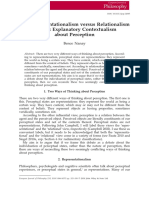 European J of Philosophy - 2014 - Nanay - The Representationalism Versus Relationalism Debate Explanatory Contextualism