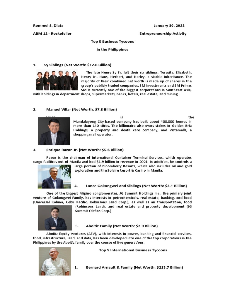 The Richest Rulers: The Top 5 Tycoons Taking Over 2025  : Financial Reports Full Facts & Updates