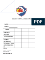 Examen de Ingles 5to 2do Trimestre