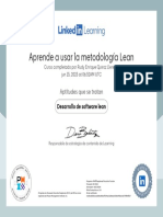 CertificadoDeFinalizacion - Aprende A Usar La Metodologia Lean