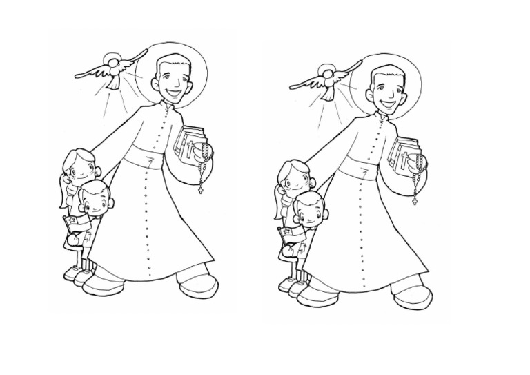 Padre Hurtado para Colorear 4to Basico | PDF