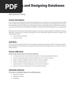 Planning and Designing Databases On Aws