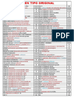 Lista de Test Original 2023